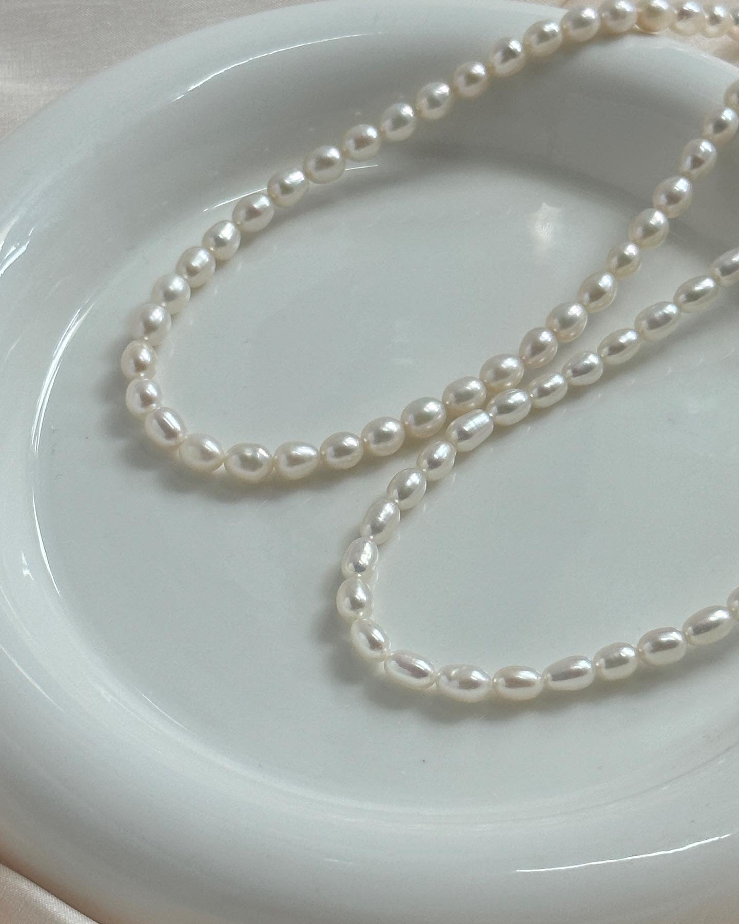 百搭米珠珍珠頸鏈