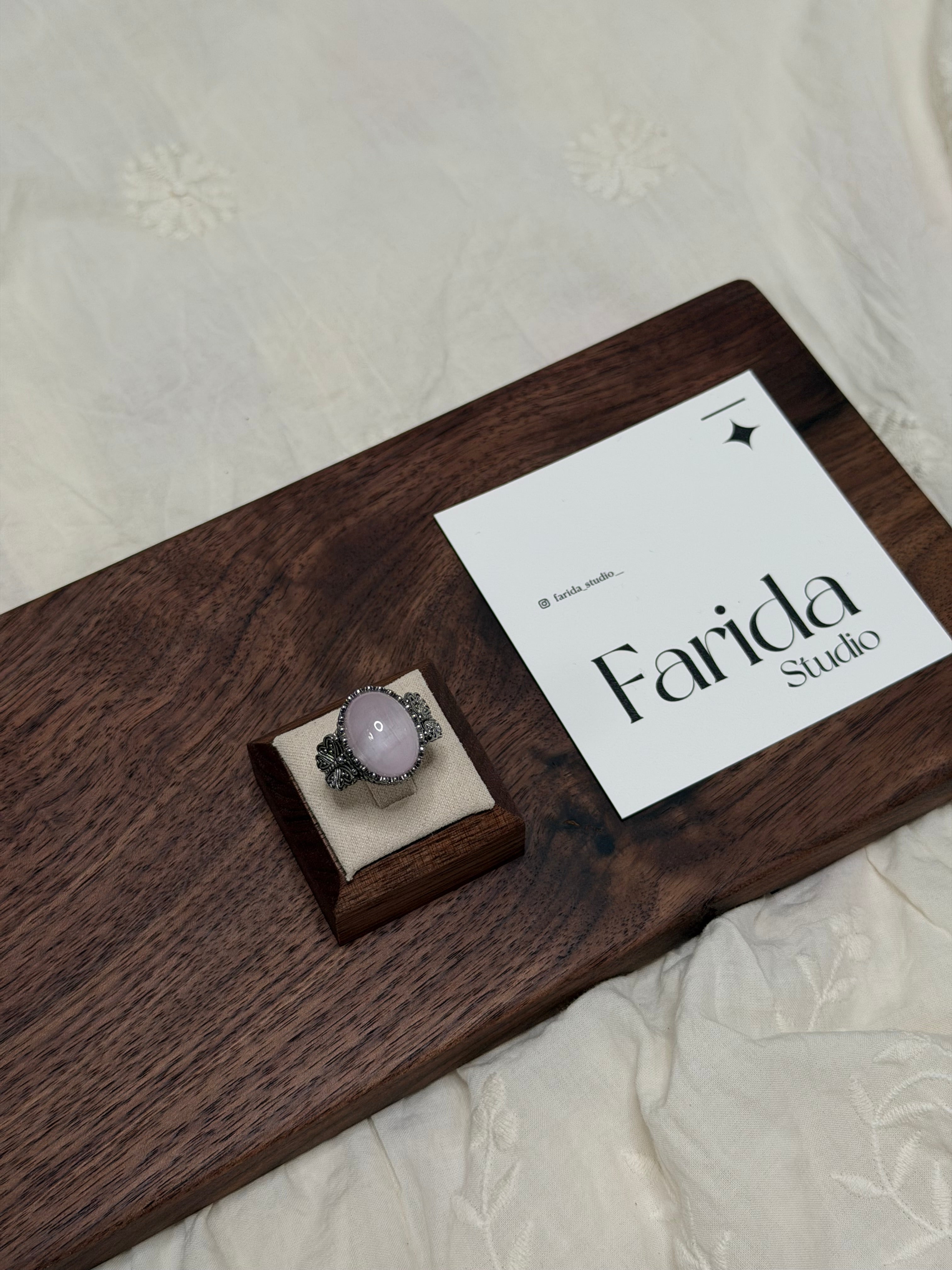 做舊紫鋰輝戒指