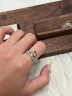 皇冠黃水晶戒指