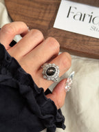 重工藝金運石戒指