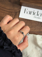 S925倫敦藍托帕戒指