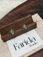 拼接綠瑪瑙馬眼戒指