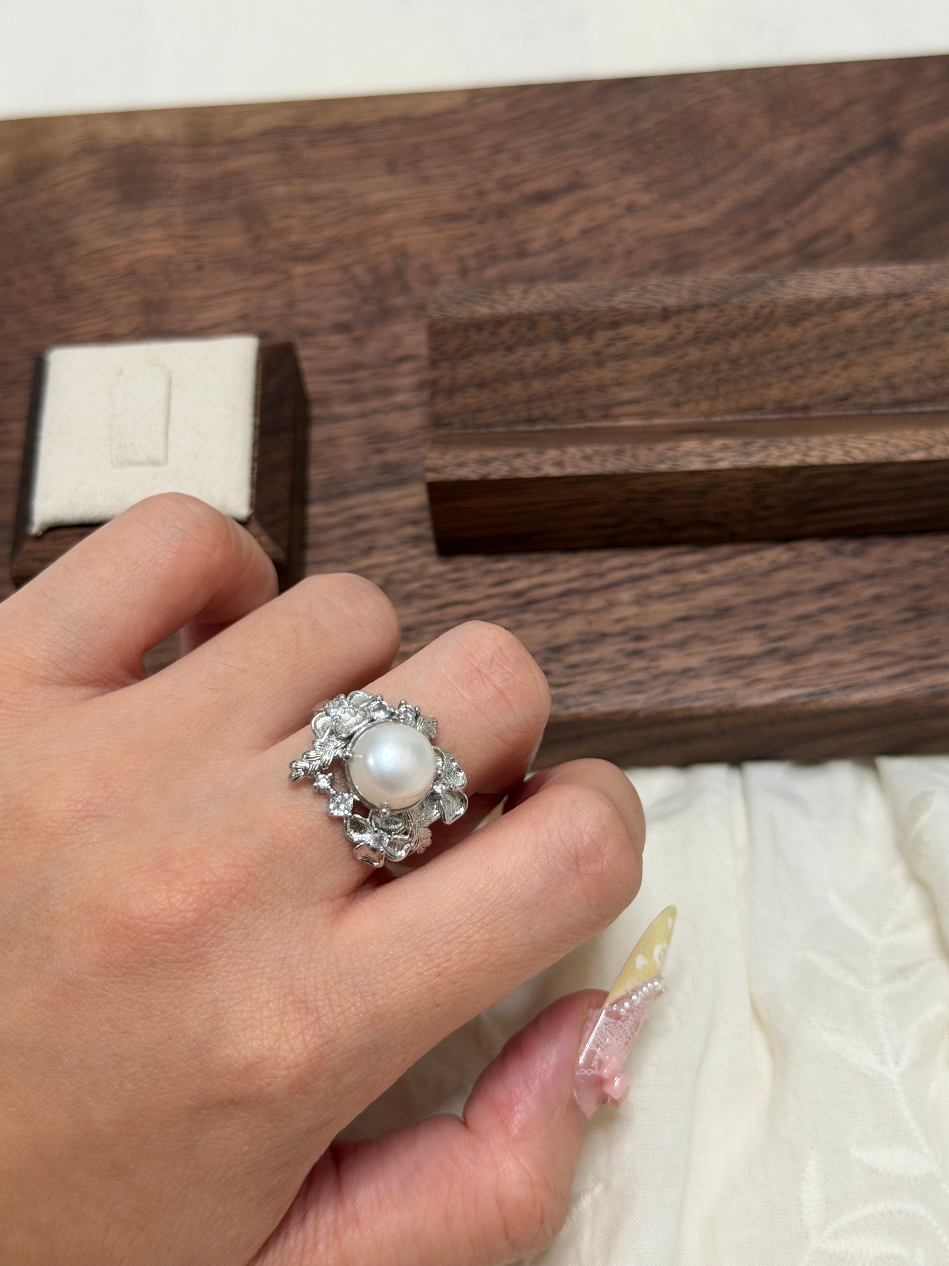 設計款珍珠戒指