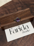 尼泊爾風紫水晶戒指