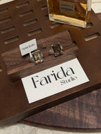 茶水晶爪鑲戒指