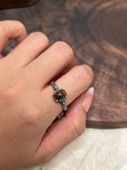 簡約黑澳寶戒指