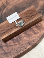 雙層海藍寶戒指