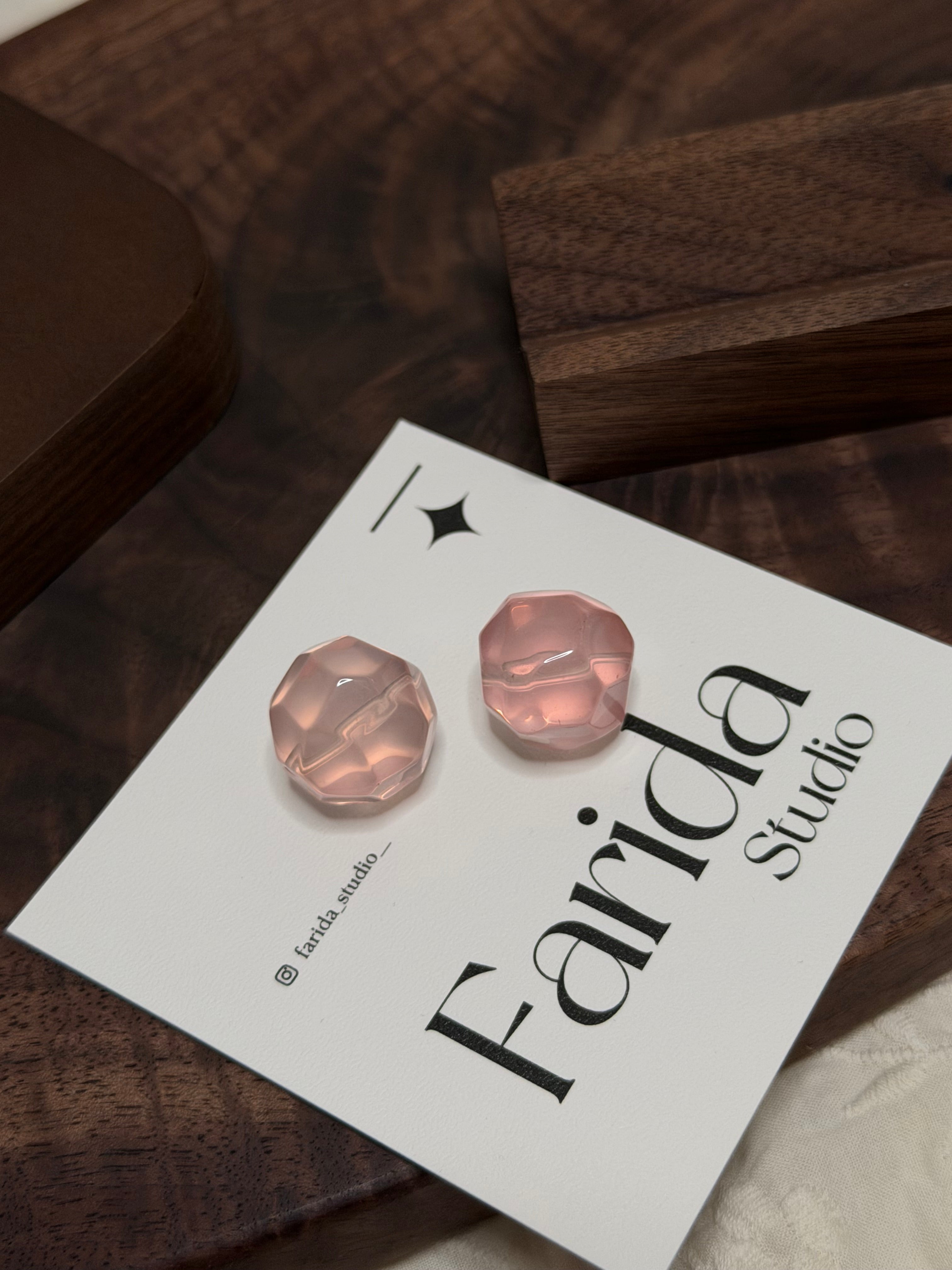 老礦馬粉晶菠蘿珠