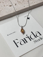 S925黃水晶馬眼吊墜