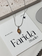 S925黃水晶馬眼吊墜