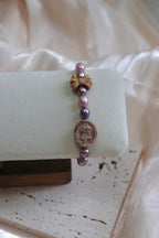 玫瑰日記——粉紫色珍珠手鏈