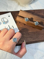 海藍寶鈦鋼戒指