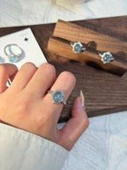 海藍寶鈦鋼戒指