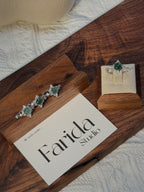 藍水翡翠鈦鋼戒指