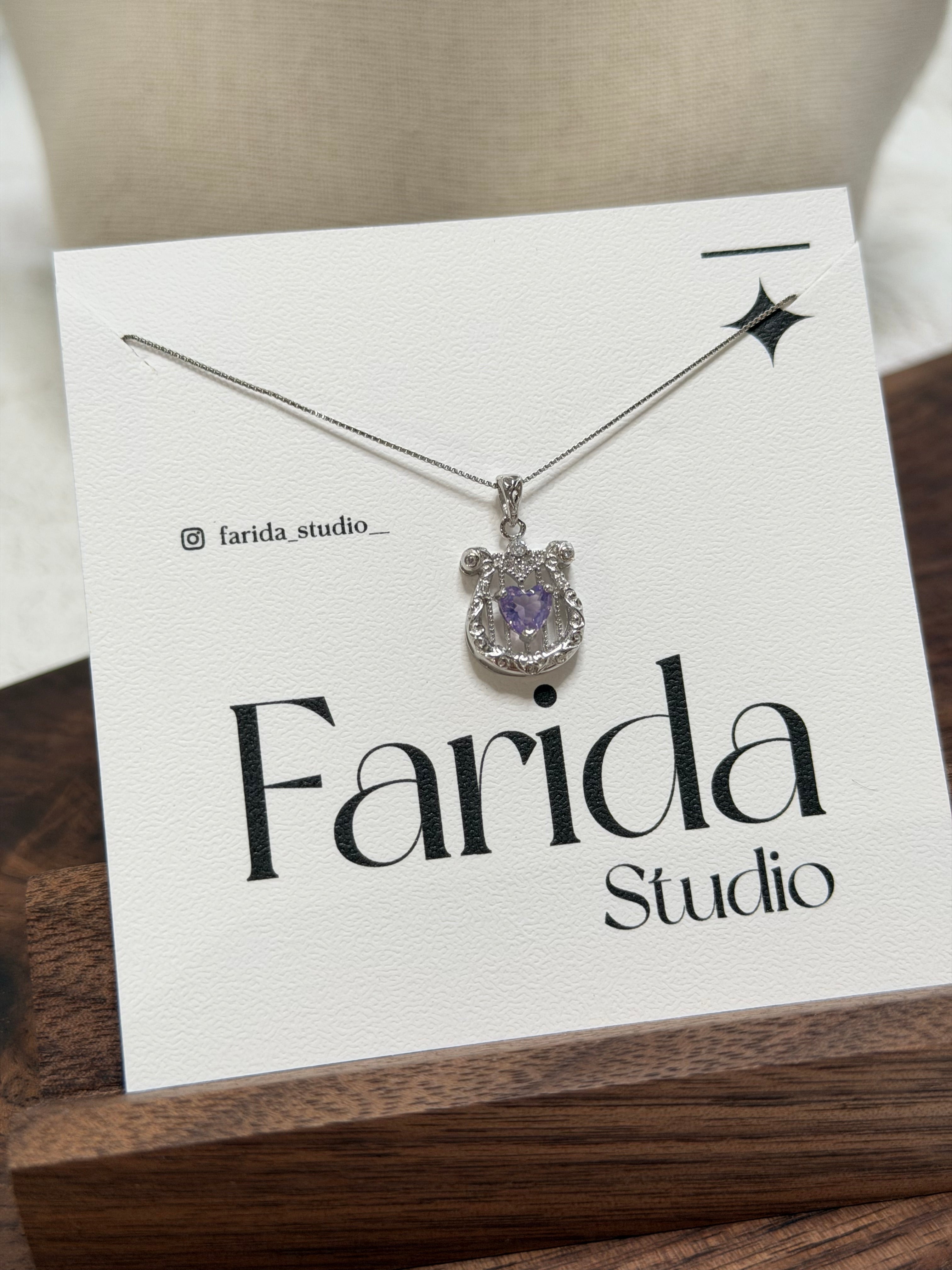 S925風琴紫玉晶吊墜