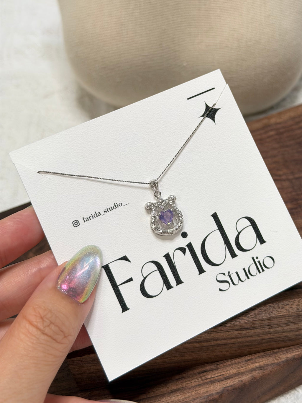 S925風琴紫玉晶吊墜