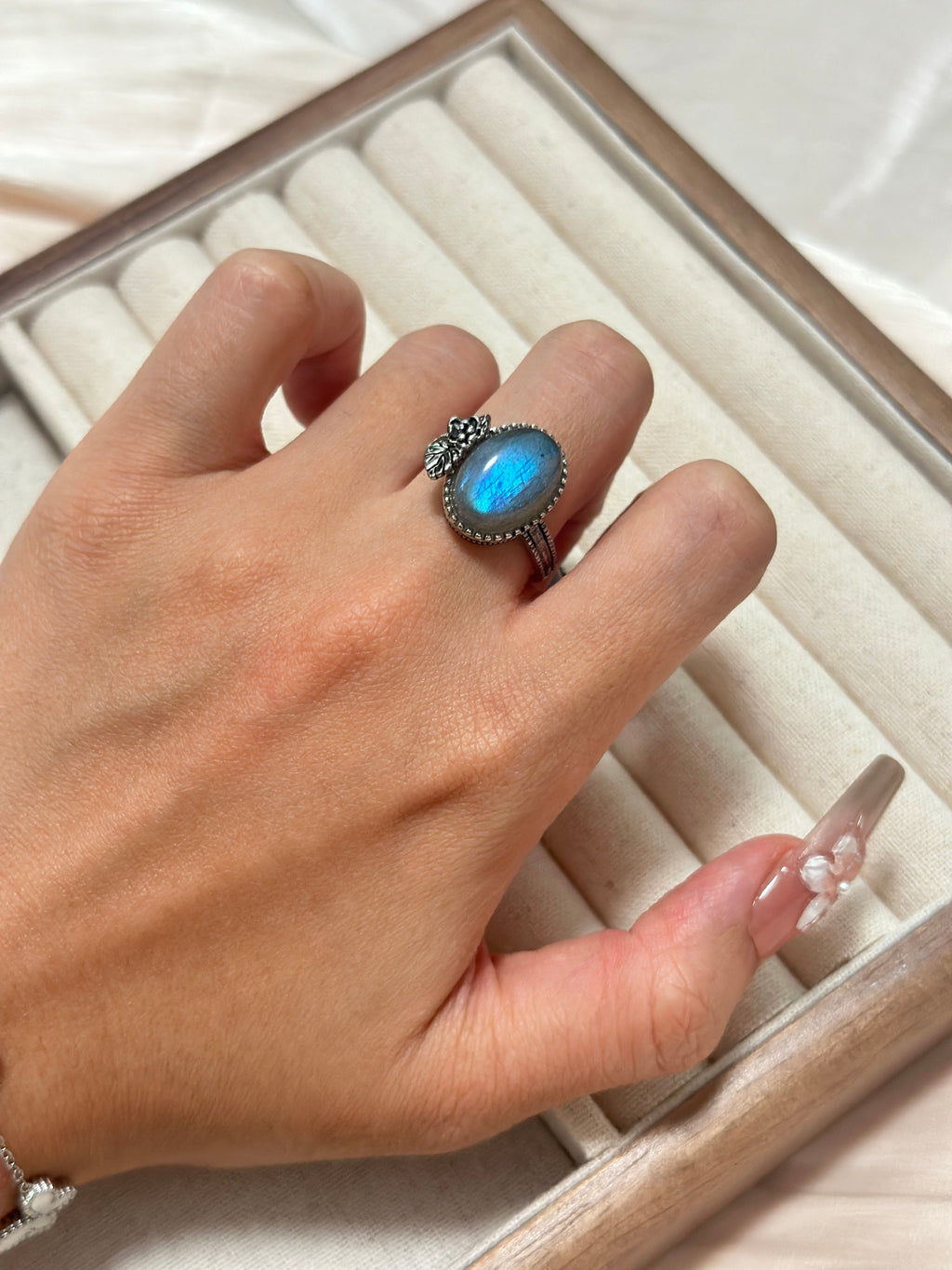 公主日記——灰月光鈦鋼戒指