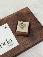 S925馬眼橄欖石戒指