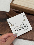 黃水晶波波頸鏈