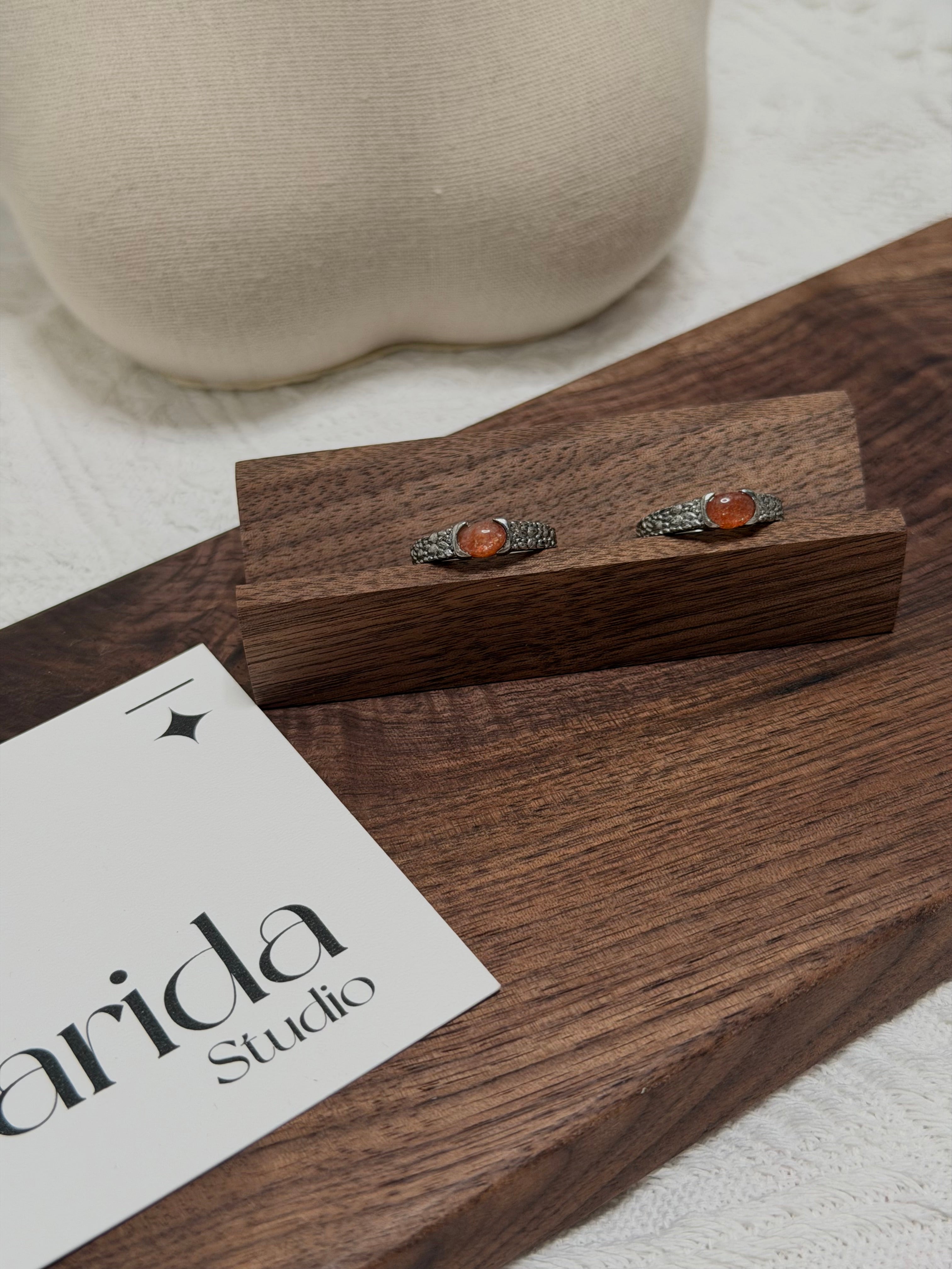 做舊復古金太陽小戒指