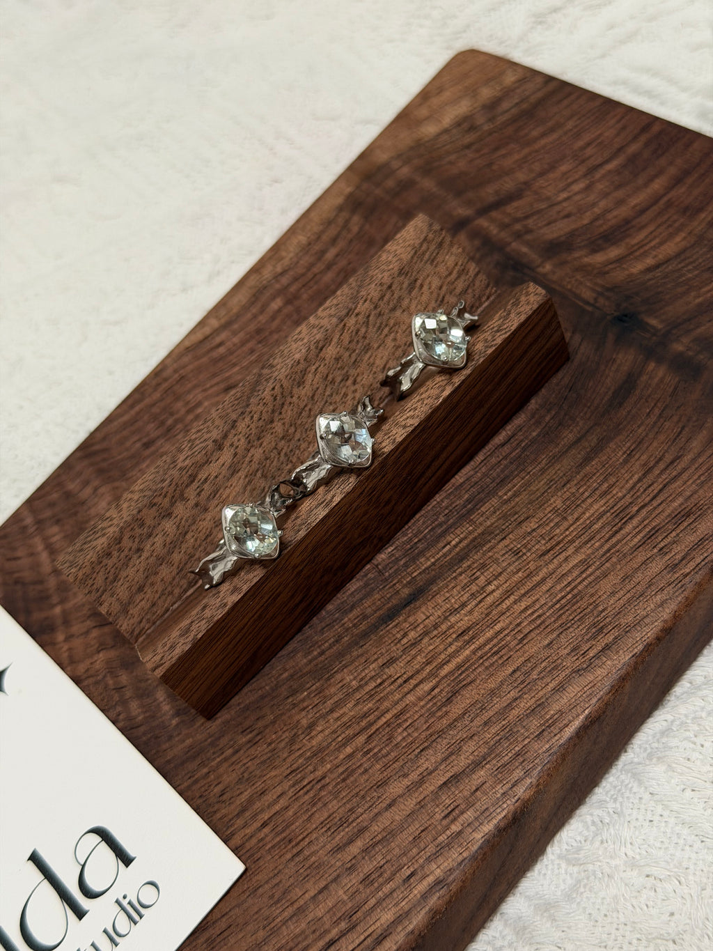 巴洛克風綠水晶戒指