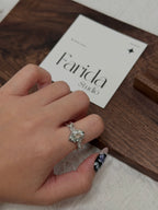 巴洛克風綠水晶戒指