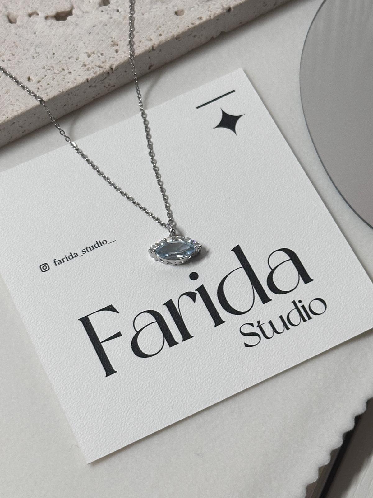 藍托帕鑽切S925銀吊墜