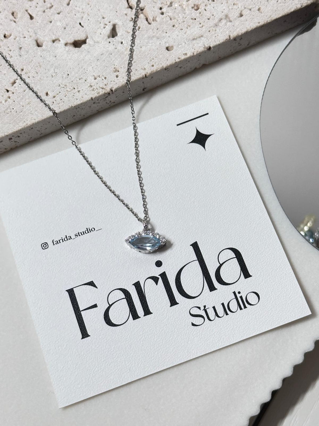 藍托帕鑽切S925銀吊墜